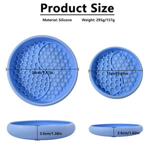 ZMaker 2025 Nuevo Plato de Silicona para Perros, Comedero Lento, Tapete para Lamer, Plato con Diseño de Panal, Comedero Lento para Perros, Plato para Comer Lentamente - Product Image 2