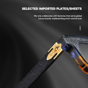 نظارات سانت فان جوخ الجديدة الفريدة للجنسين، إطار نظارات أسيتات بتصميم عصري ونمط صلب - Product Image 4