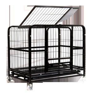 Yüksek kalite sıcak satış çoklu boyutları tek kapı ve çift kapılı katlanır Metal büyük köpek kafesleri kapalı köpek kulübesi - Product Image 2
