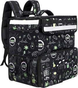 Hot selling Waterproof Large Capacity Insulated Food Pizza Delivery <b>Backpack</b> for Eats Door Dash Postmates or Groceries - Product Image 2