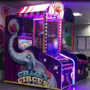 Crazy Circus Coin vận hành trò chơi vé Arcade ném bóng rổ nhỏ người Máy Trò chơi tương tác để giải trí và trung tâm mua sắm