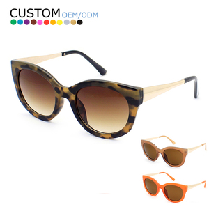 Latest Irregular Shaped Cat Eye <b>Large</b> <b>Frame</b> Sunglasses Retro Fashion Metal Temples Sunglasses - Product Image 1