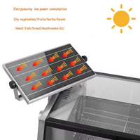 Déshydrateur alimentaire solaire avancé à 5 plateaux, sécheur solaire en acier inoxydable SUS304, automatique et économe en énergie pour usage commercial et domestique