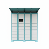 Casier postal intelligent avec serrure électronique, structure assemblée, fonctionnement sans contact, contrôle réseau, résistant à la rouille et durable