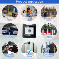 Lecteur de cartes RFID EMT6662RF, scanner de codes QR, lecteur de codes QR NFC intégré, équipé de verre trempé