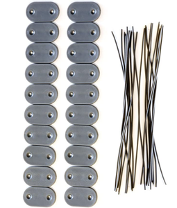 Tapis <span class=keywords><strong>de</strong></span> confidentialité en PVC écologique Fil <span class=keywords><strong>de</strong></span> <span class=keywords><strong>fixation</strong></span> Facile à assembler Clips <span class=keywords><strong>de</strong></span> montage résistants à l'eau pour la pourriture des rongeurs Bois naturel traité sous pression - Product Image 1