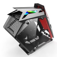Penjualan terlaris Outlet pabrik kaca Tempered kotak utama menara menengah kotak komputer Desktop untuk game