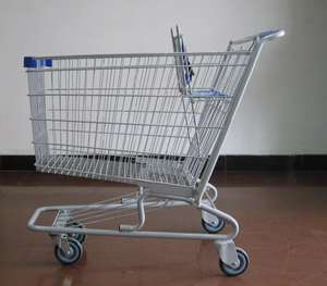 Carrito de Supermercado de 220L, Carrito de Compras Metálico - Product Image 2