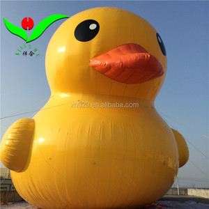 Bouée <span class=keywords><strong>gonflable</strong></span> commerciale de 14 m (46 pi) en forme de canard jaune avec logo animal personnalisé pour publicité - Product Image 2