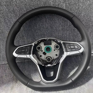 <span class=keywords><strong>Volante</strong></span> Clásico de Fibra de Carbono y Cuero Nuevo de Fábrica con Cubierta de ABS para <span class=keywords><strong>MK6</strong></span> Golf - Product Image 1