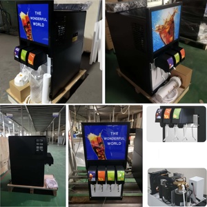 Dispensador de Bebidas Frías Carbonatadas para Mostrador, Máquina de Soda de <span class=keywords><strong>2</strong></span> Grifos, Dispensador de Bebidas Post-Mix para Cine, Buffet - Product Image 3