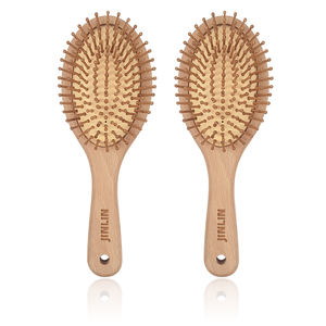 Dropshipping 제품 2024 사용자 정의 두피 공기 패들 브러시 빗 도구 두피 마사지 대나무 머리 브러시 - Product Image 1