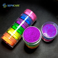 Poudre de pigment fluorescent néon rose vif Sephcare Magenta, couleur vive pour la création d'art et d'artisanat en résine DIY