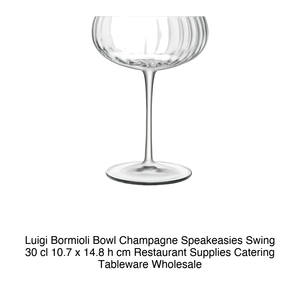 Copas de champán Speakeasies Swing 30 cl, altura 14.8 cm, diámetro 10.7 cm, Luigi Bormioli - Product Image 2
