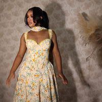 Robe longue décontractée d'été pour femme, coupe trapèze, taille haute, sans col, avec bretelles à ruban, motif floral tissé, antistatique, pour invitées