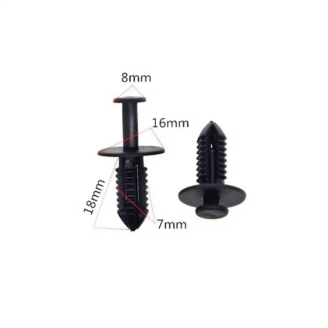 Clips de plástico para parachoques automotriz, accesorios de nailon PA66 B29, sujetadores automáticos, piezas de repuesto para bicicleta, nuevo servicio