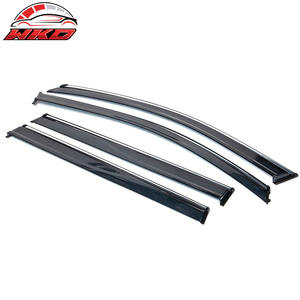 Pare-soleil en polycarbonate pour Jeep Cherokee 14-23 KL avec garniture chromée, lot de 4 pièces - Product Image 3