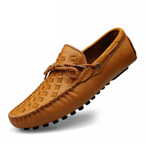 Stylish Men's Slip-On Leather <b>Driving</b> <b>Shoes</b> Comfortable Casual Loafers-New Arrival - Product Image 2