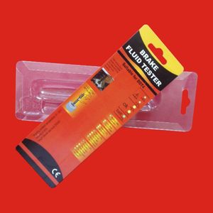 Carte suspendue personnalisée en papier couché laminé filmé, avec insert blister, trou pour suspension, forme tête pliée, épaissie, petite taille - Product Image 6