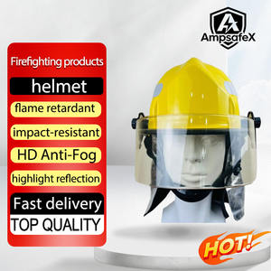 Casco de Bombero Amarillo Estilo Americano, Anti-Impactos, Resistente al Fuego, Personalizable, Venta al Por Mayor de Fábrica - Product Image 1