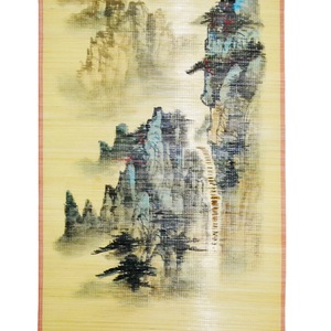 Bamboo Curtain Painting Handmade Bamboo Weaving Art Home Decor Gift Collectible ZLH 005 - Product Image 5