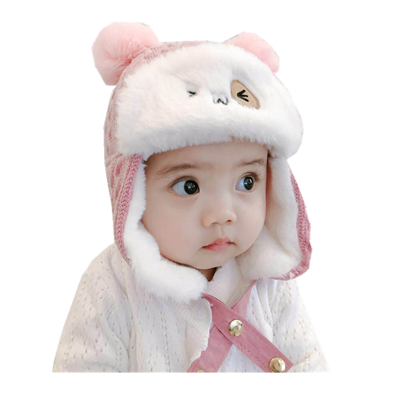 Осенне-зимняя шерстяная шапка с бархатным утеплителем, детские шапки и кепки