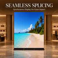 Faltbarer LED-Poster-Bildschirm P2.5 Beweglicher Doppelseitiger GOB Wasserdichter Nahtlos Verbindbarer Ultra-Dünner HD 4K für Werbung und Marketing