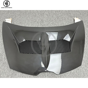 LB Style New Dry Carbon Fiber Car Front <b>Hood</b> Lambo Huracan LP580 LP610 Black Glossy Twill Weave Vacuum Bagged Accurate 1:1 - Product Image 2
