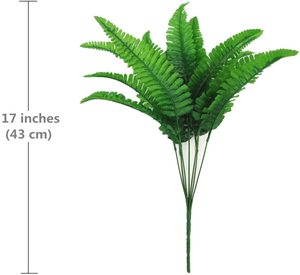 Arbustos Artificiales, Plantas de Plástico, Hierba Persa, Hojas de Helecho, Arbustos Artificiales para Bodas, Interiores, Exteriores, Hogar, Jardín, Terraza, Cocina - Product Image 4