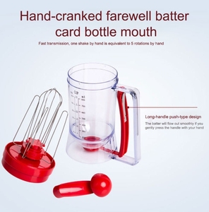 Dispensador Manual de Masa para Crepas, Waffles, Galletas, Cupcakes y Panqueques, con Etiqueta Medidora, Herramienta Perfecta para Hornear, Mezclador y Separador - Product Image 5