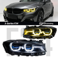 Feux de voiture pour BMW F34 Série 3 GT, phares LED 2013-2020, feux de jour F34, clignotants, feux de route, yeux d'ange, accessoires
