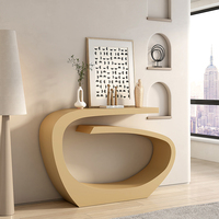 Table console d'art dorée ultra-étroite Simple lumière de salle à manger moderne de style européen entrée de luxe plate-forme de vue d'extrémité décorative élégante