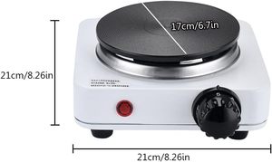 Electric Household Low Price 2 Burners 2000W High Stainless Steel Induction Solid Hotplate White Multi Temperature Control Easy - Product Image 3