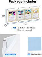 Porte-cartes magnétique universel moderne et écologique en acrylique transparent, étui de protection pour cartes de baseball/Pkmn/