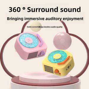 Altavoz de Tocadiscos Vintage con Efecto de Ondas de Agua para una Alta Calidad de <span class=keywords><strong>Sonido</strong></span> Portátil - Regalo de Cumpleaños para Niñas - Product Image 6