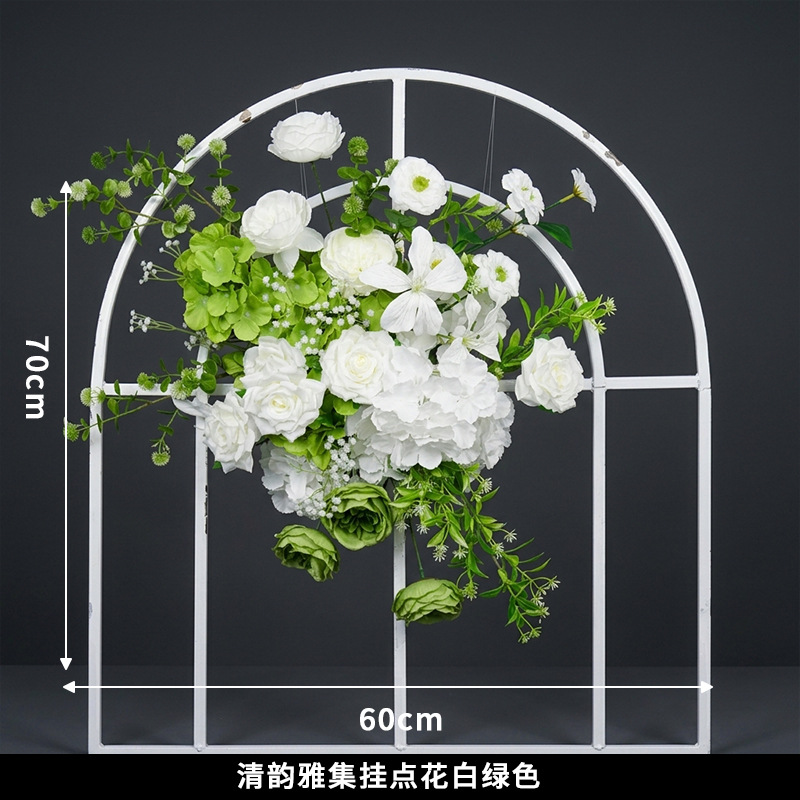 Qingyun, collection élégante, point blanc vert.