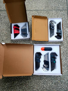 OEM Premium 36 buah kunci pas Allen Set kunci L Hex Torx Set kunci SAE metrik Hex bola ujung Torx kunci pas dengan ekstra - Product Image 2