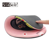 Tapis de souris ergonomique en gel de silicone avec support pour le poignet, impression de logo de marque personnalisée, tapis de souris de haute qualité, antidérapant, pour bureau