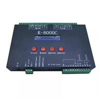 Contrôleur de pixels LED Grilight K-8000C programmable DMX512 SPI RGB/RGBW 1024 pixels, prise en charge de la carte SD, contrôle sans fil, garantie 5 ans