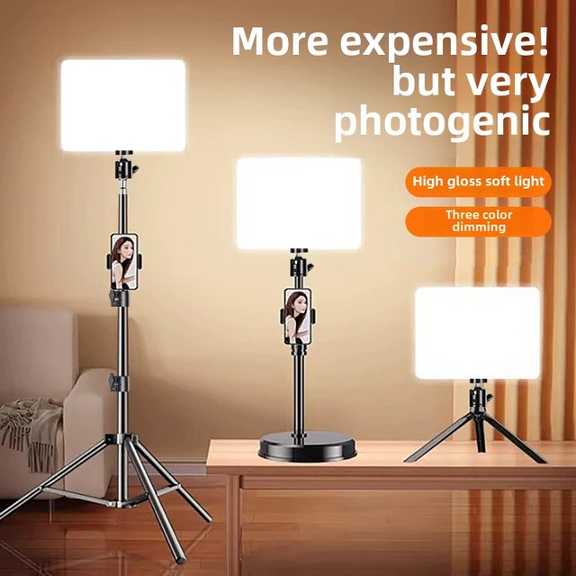 Professional 11inch LED Tri-Color Fill Light Panel Soft Studio Fill Light for Live Streaming Video Photography