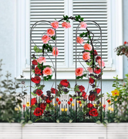 Échantillon gratuit 2027 : Panneaux de treillis de jardin en métal amovibles, d'inspiration victorienne, pour culture verticale de légumes, facilitant l'accès à la peinture des murs