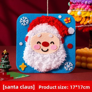 Décorations <span class=keywords><strong>de</strong></span> Noël faites à la main pour enfants Fun Non-Woven Fabric Sewing Threading Painting DIY Materials for Kindergarten - Product Image 6