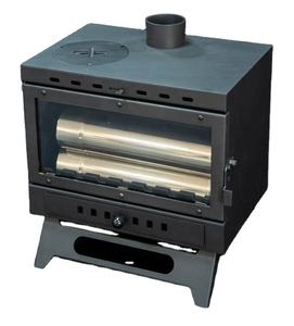 Nouveauté : Poêle à bois d'extérieur pour tente avec grande fenêtre en verre - pour le chauffage et la cuisine dans les grandes tentes - Product Image 3