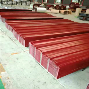 Sistema de color RAL de fábrica profesional Hojas de acero galvanizado corrugado Certificado BIS-Hoja de acero recubierta de color rojo y azul