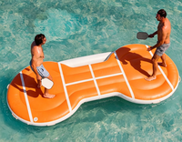 Cancha de Pickleball Inflable para Fiestas en Cubierta de Yate, para Jugadores Adultos