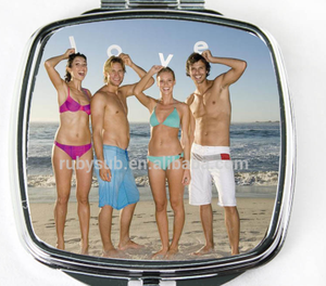 RubySub <strong>Square</strong> Metal Sublimation Blanks <strong>Mirror</strong> Photo Printing Sublimation Custom Pocket <strong>Mirror</strong> - Product Image 1