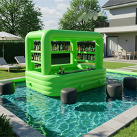 Bar flottant gonflable personnalisable avec sièges pour fêtes