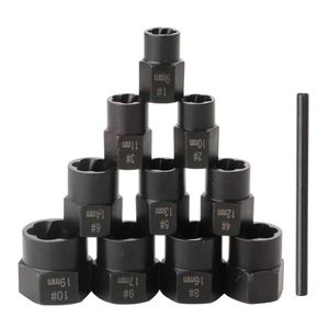 11Pcs <strong>Nut</strong> Extractor <strong>Socket</strong> Tool <strong>Socket</strong> <strong>Set</strong> Screw Extractor Tools for <strong>Removing</strong> Damaged Rusted Rounded-Off Bolts - Product Image 5
