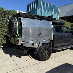 Aluminium Flat Plate Ute Canopy with <b>Tool</b> <b>Box</b> 4x4 Camper Pickup Truck Canopy - Product Image 2