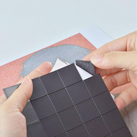 Autocollant mural magnétique mat, robuste et flexible, en caoutchouc, découpé sur mesure, imprimable, auto-adhésif, durable, brillant, pour étiquettes d'entrepôt